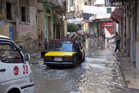  مصر میں زبردست بارش کا سلسلہ جاری ‘ 7 افراد لقمہ اجل